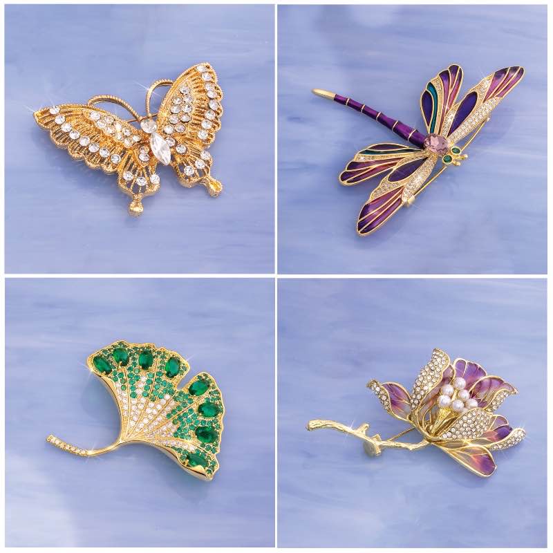 Favorite Garden Brooch Collection (set of 4)